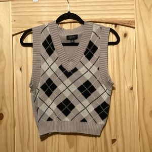 Grey sweater vest